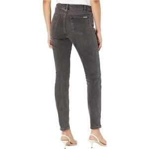 Michael Kors Selma Skinny High-Rise Slimming‎ Black Wash Jeans Size 2P NWT $110
